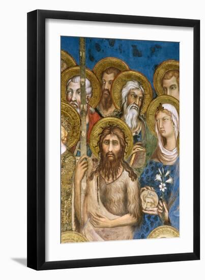 Detail of Saints and Martyrs from Maesta-Simone Martini-Framed Giclee Print