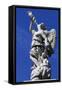 Detail of Sculpture from Fountain in Piazza Colombo, Genoa, Liguria, Italy-null-Framed Stretched Canvas