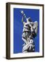 Detail of Sculpture from Fountain in Piazza Colombo, Genoa, Liguria, Italy-null-Framed Giclee Print