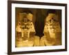 Detail of seated colossi of Ramesses II at Abu Simbel temple-Franz-Marc Frei-Framed Photographic Print