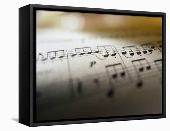 Detail of Sheet Music-Ryan Mcvay-Framed Stretched Canvas