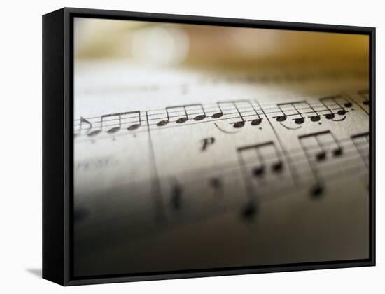 Detail of Sheet Music-Ryan Mcvay-Framed Stretched Canvas