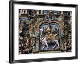 Detail of Shri Meenakshi-Sundareshwarar Temnple, Madurai, Tamil Nadu State, India-Jane Sweeney-Framed Photographic Print