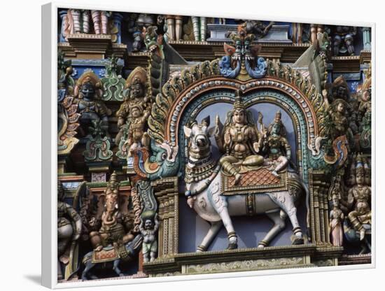Detail of Shri Meenakshi-Sundareshwarar Temnple, Madurai, Tamil Nadu State, India-Jane Sweeney-Framed Photographic Print