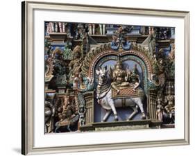 Detail of Shri Meenakshi-Sundareshwarar Temnple, Madurai, Tamil Nadu State, India-Jane Sweeney-Framed Photographic Print