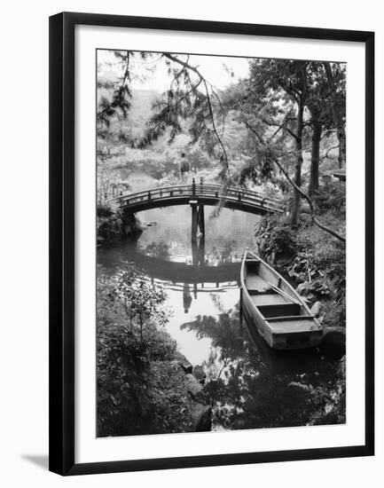 Detail of Shukkei-en Garden, Hiroshima, Japan-Walter Bibikow-Framed Premium Photographic Print