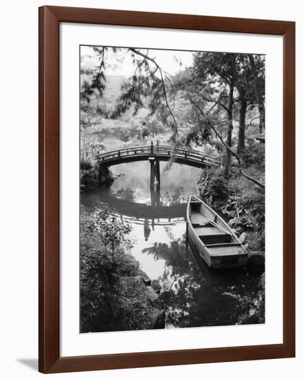 Detail of Shukkei-en Garden, Hiroshima, Japan-Walter Bibikow-Framed Photographic Print