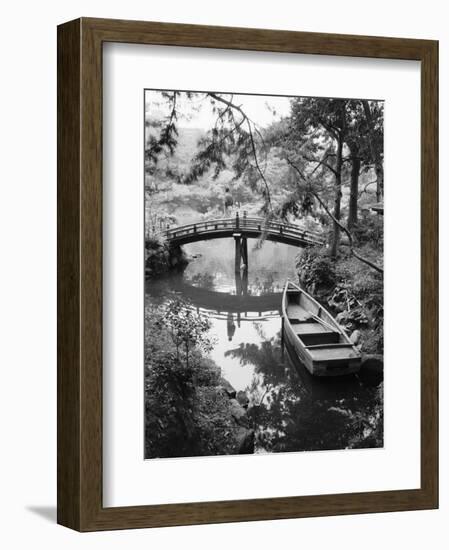 Detail of Shukkei-en Garden, Hiroshima, Japan-Walter Bibikow-Framed Photographic Print