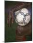 Detail of Soccer Playerand Ball-null-Mounted Photographic Print
