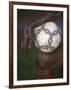 Detail of Soccer Playerand Ball-null-Framed Photographic Print