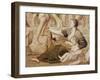 Detail of St. Cecilia Distributing Alms C.1612-15-Domenichino-Framed Giclee Print