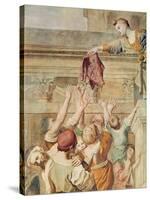Detail of St. Cecilia Distributing Alms, C.1612-15-Domenichino-Stretched Canvas