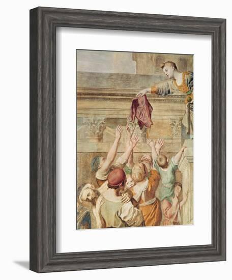 Detail of St. Cecilia Distributing Alms, C.1612-15-Domenichino-Framed Giclee Print