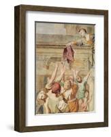 Detail of St. Cecilia Distributing Alms, C.1612-15-Domenichino-Framed Giclee Print