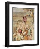 Detail of St. Cecilia Distributing Alms, C.1612-15-Domenichino-Framed Giclee Print