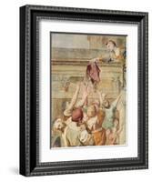 Detail of St. Cecilia Distributing Alms, C.1612-15-Domenichino-Framed Giclee Print