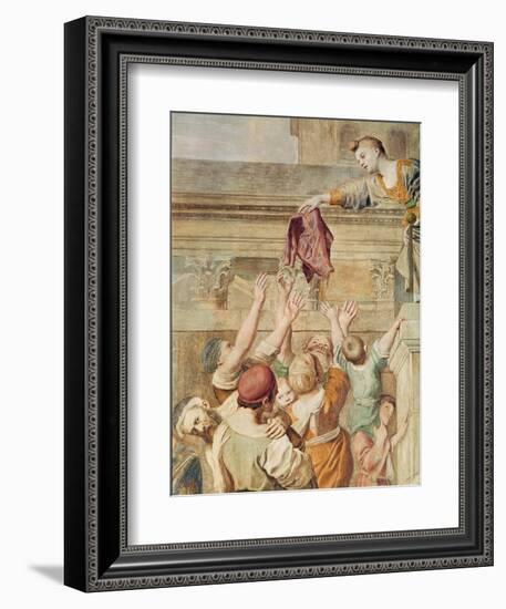 Detail of St. Cecilia Distributing Alms, C.1612-15-Domenichino-Framed Giclee Print