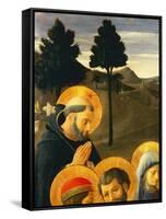 Detail of St. Dominic from the Crucifixion-Fra Angelico-Framed Stretched Canvas