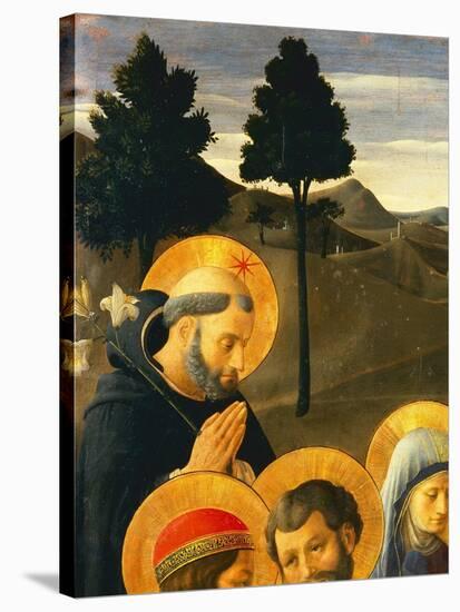 Detail of St. Dominic from the Crucifixion-Fra Angelico-Stretched Canvas