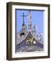 Detail of St. Mark's Basilica, Piazza San Marco (St. Mark's Square), Venice, Veneto, Italy-Guy Thouvenin-Framed Photographic Print