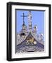 Detail of St. Mark's Basilica, Piazza San Marco (St. Mark's Square), Venice, Veneto, Italy-Guy Thouvenin-Framed Photographic Print