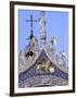 Detail of St. Mark's Basilica, Piazza San Marco (St. Mark's Square), Venice, Veneto, Italy-Guy Thouvenin-Framed Photographic Print