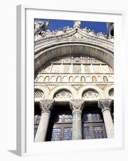 Detail of St. Mark's Basilica, Venice, Veneto, Italy-Guy Thouvenin-Framed Photographic Print