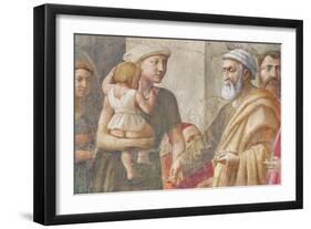 Detail of St Peter and the Woman and Child, from St. Peter and St. Paul Distributing Alms, C.1426…-Tommaso Masaccio-Framed Giclee Print