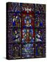 Detail of stained glass representing, Madonna and Child, Chartres Cathedral, Chartres, Eure-et-L...-Panoramic Images-Stretched Canvas
