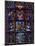 Detail of stained glass representing, Madonna and Child, Chartres Cathedral, Chartres, Eure-et-L...-Panoramic Images-Mounted Photographic Print