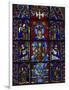 Detail of stained glass representing, Madonna and Child, Chartres Cathedral, Chartres, Eure-et-L...-Panoramic Images-Framed Photographic Print