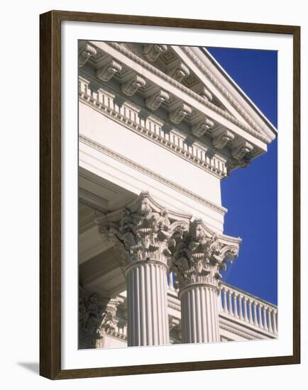 Detail of State Capitol Building, Sacramento, CA-Shmuel Thaler-Framed Premium Photographic Print