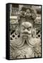Detail of Statue at Wat Arun (Temple of the Dawn), Bangkok, Thailand, Southeast Asia, Asia-John Woodworth-Framed Stretched Canvas