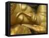 Detail of Statue of Buddha, Phu Si Hill, Luang Prabang, UNESCO World Heritage Site, Laos, Indochina-null-Framed Stretched Canvas