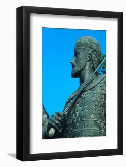 Detail of Statue of Constantine XI Palaiologos-Chris Hellier-Framed Photographic Print