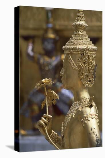 Detail of Statue of Royal Palace in Bangkok, Thailand, 18th-19th Century-null-Stretched Canvas