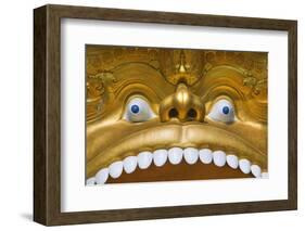 Detail of Statue over Entrance to Buddhist Museum at the Golden Temple-Jon Hicks-Framed Photographic Print