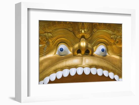 Detail of Statue over Entrance to Buddhist Museum at the Golden Temple-Jon Hicks-Framed Photographic Print