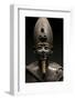 Detail of Statuette of Osiris Sitting-null-Framed Photographic Print