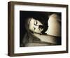 Detail of Stone Carving of the Buddha, Ellora Caves, Maharashtra State, India-Doug Traverso-Framed Photographic Print