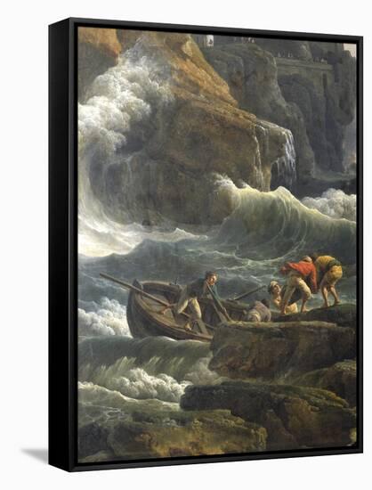 Detail of Storm-Claude Joseph Vernet-Framed Stretched Canvas