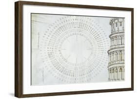 Detail of Study with Map and Relief of Colosseum-Giulio Aristide Sartori-Framed Giclee Print