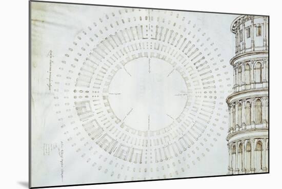 Detail of Study with Map and Relief of Colosseum-Giulio Aristide Sartori-Mounted Giclee Print