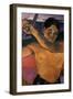 Detail of Tahitian Man from Man with an Axe-Paul Gauguin-Framed Giclee Print