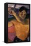 Detail of Tahitian Man from Man with an Axe-Paul Gauguin-Framed Stretched Canvas