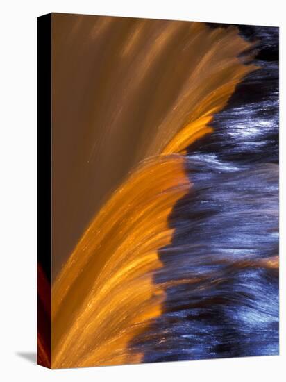 Detail of Tahquemenon Falls, Tahquemenon Falls State Park, Paradise, Michigan, USA-Claudia Adams-Stretched Canvas