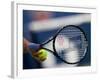 Detail of Tennis Player Holding the Racquet and Ball About to Serve-null-Framed Photographic Print