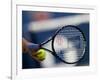 Detail of Tennis Player Holding the Racquet and Ball About to Serve-null-Framed Photographic Print