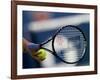 Detail of Tennis Player Holding the Racquet and Ball About to Serve-null-Framed Photographic Print