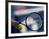 Detail of Tennis Player Holding the Racquet and Ball About to Serve-null-Framed Photographic Print